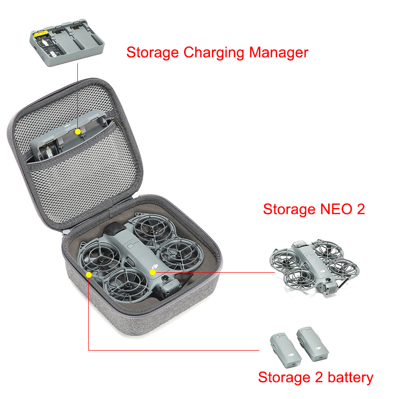 Box for DJI Neo 2 RC N3 Drone  - Drone Hard Shell Case recensione e prezzo