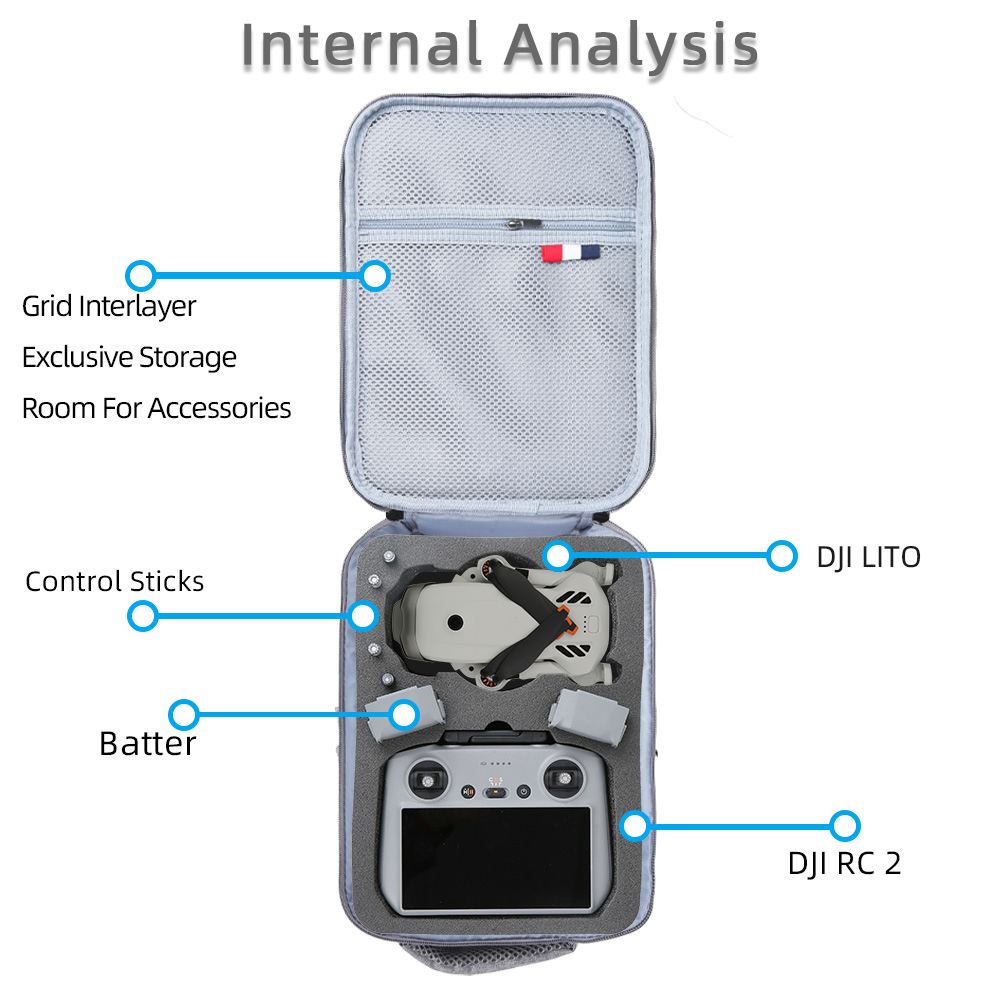 For DJI Lito 1/Lito X1 Portabl - Drone Carrying Case recensione e prezzo
