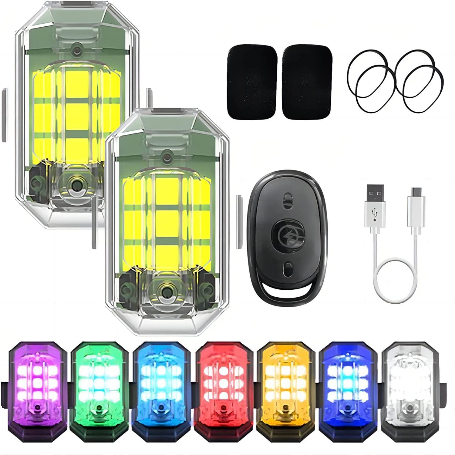 1/2/4Pc Remote Motorcycle Ligh - Drone Beacon Light recensione e prezzo