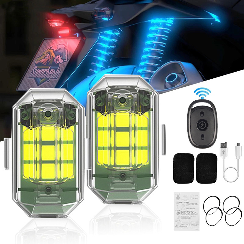 1/2/4Pc Remote Motorcycle Ligh - Drone Beacon Light recensione e prezzo