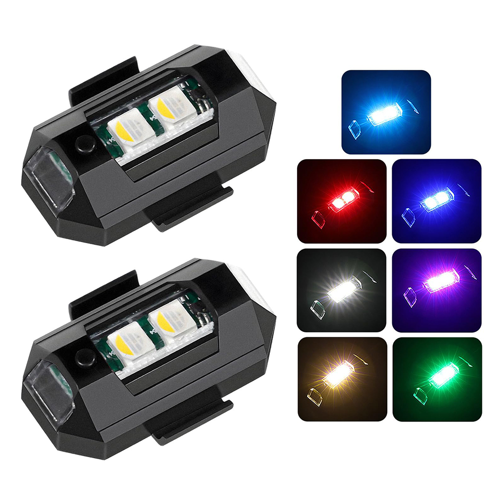 2PCS Mini LED Strobe Lights De - Drone Beacon Light recensione e prezzo