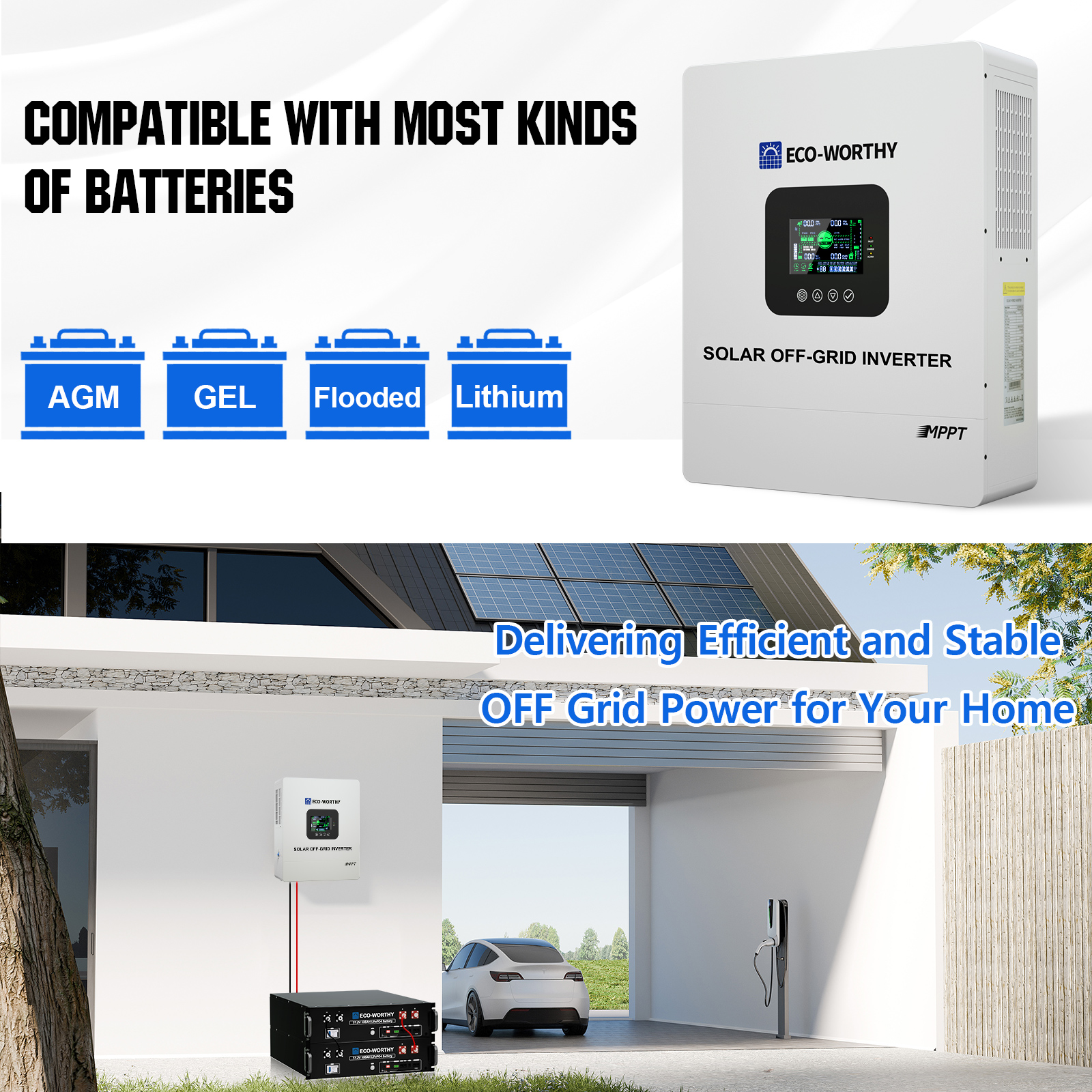 ECO-WORTHY UL1741 5000W 48V So - Drone Solar Charger recensione e prezzo